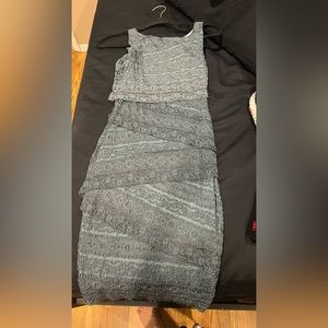 Bailey44 green gray lace sleeveless bodycon dress xs